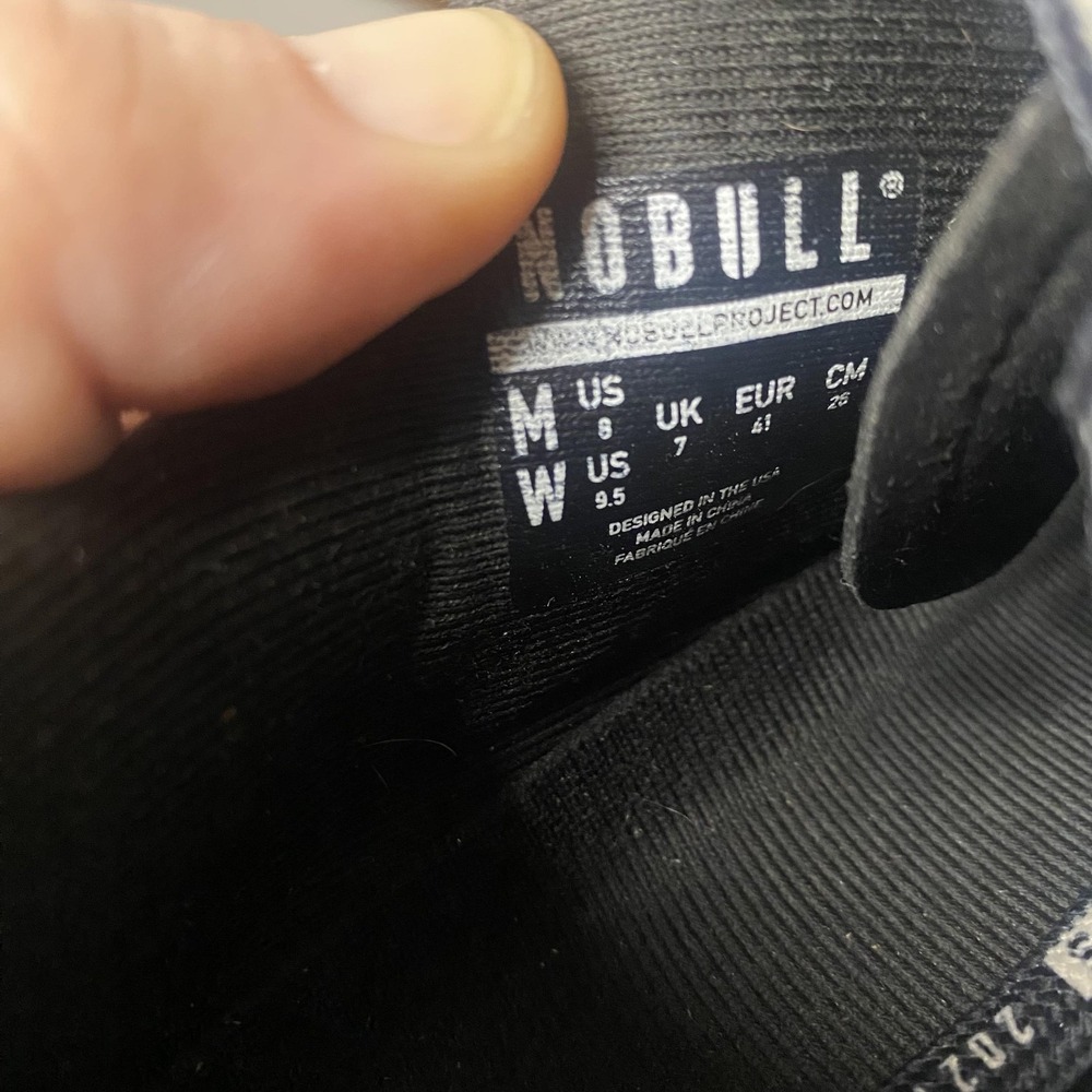 NOBULL Shoes Mens Size 8 Black Trainer CrossFit Games Sneakers Low Top Athletic - Picture 9 of 10